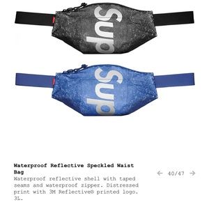Waterproof Reflective Speckled Waist
Bag